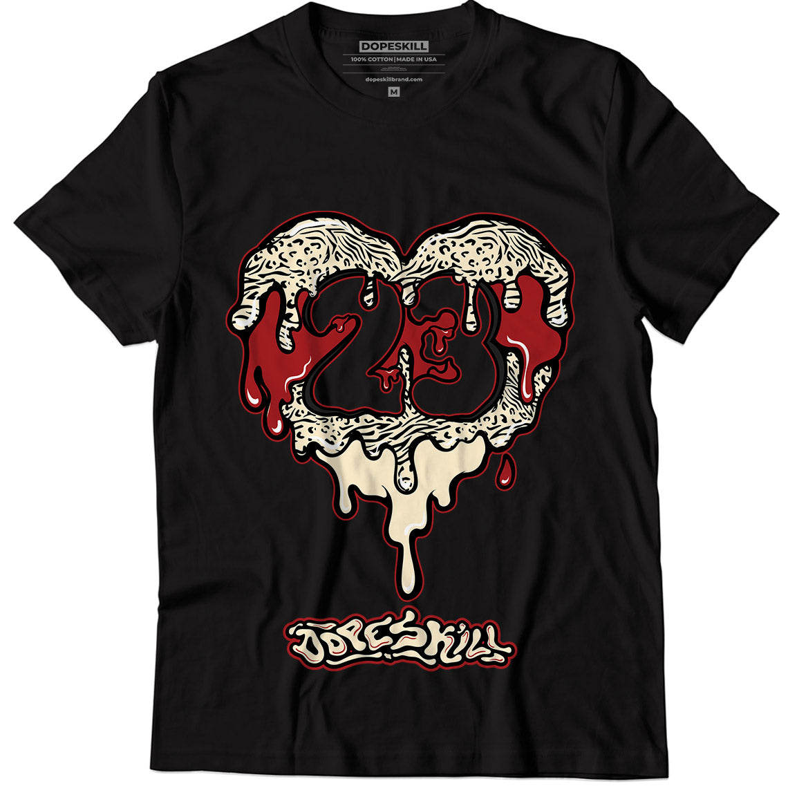 23 Heart Drip Unisex Shirt Match Jordan 11 Animal Instinct