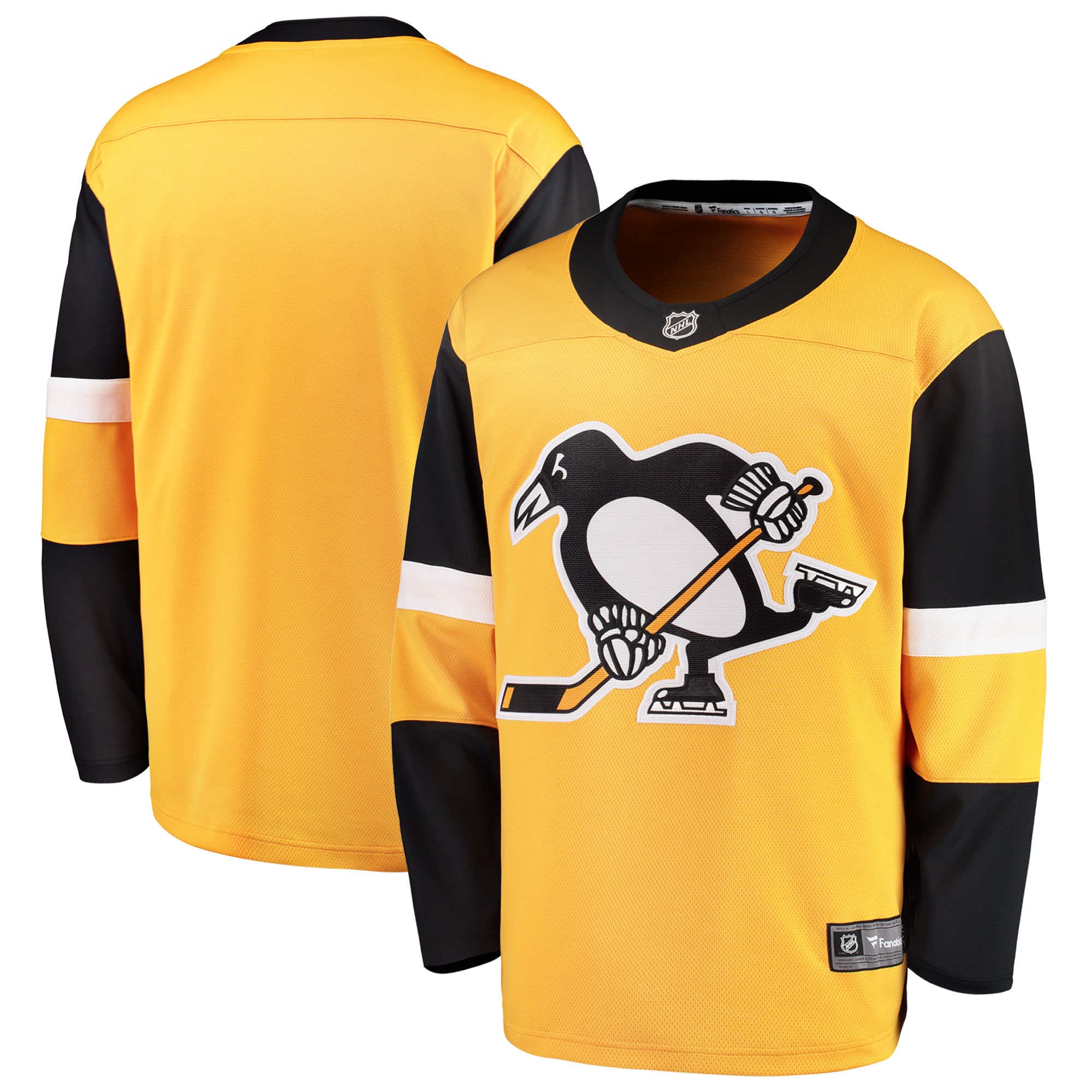 Men's Pittsburgh Penguins Gold Alternate Breakaway Jersey