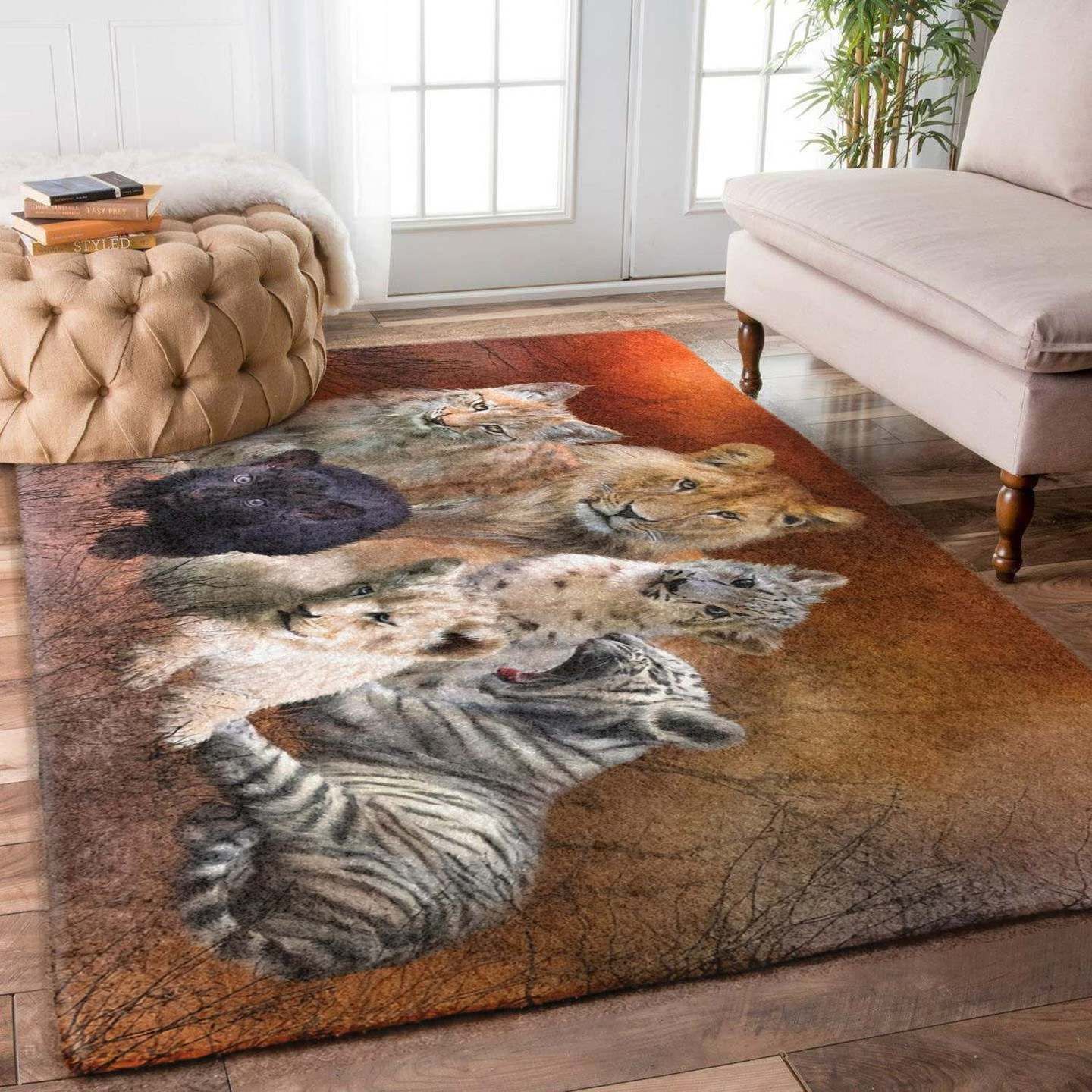 Young And Wild Lion Rug