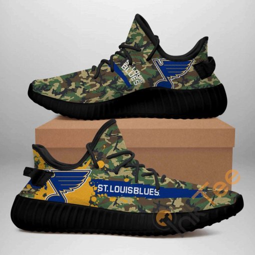 Blues Custom Shoes Personalized Name Yeezy Sneakers