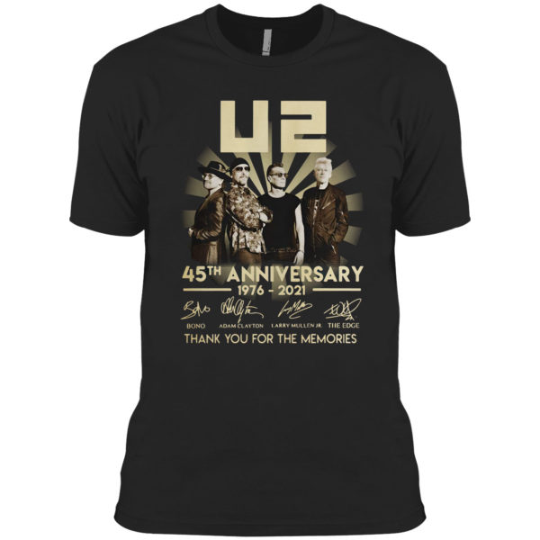 U2 45Th Anniversary 1976 2021 Thank You For The Memories Signatures Shirt