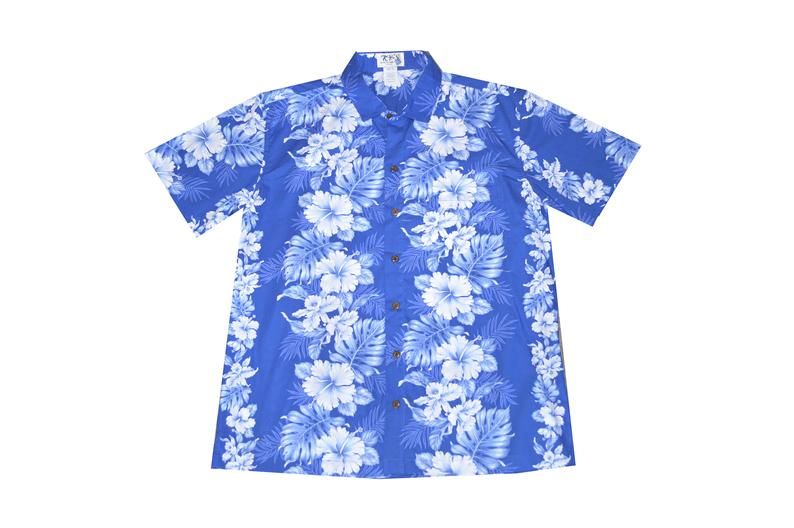 Hibiscus Blue White Amazing Design Hawaii Shirt Ha55048