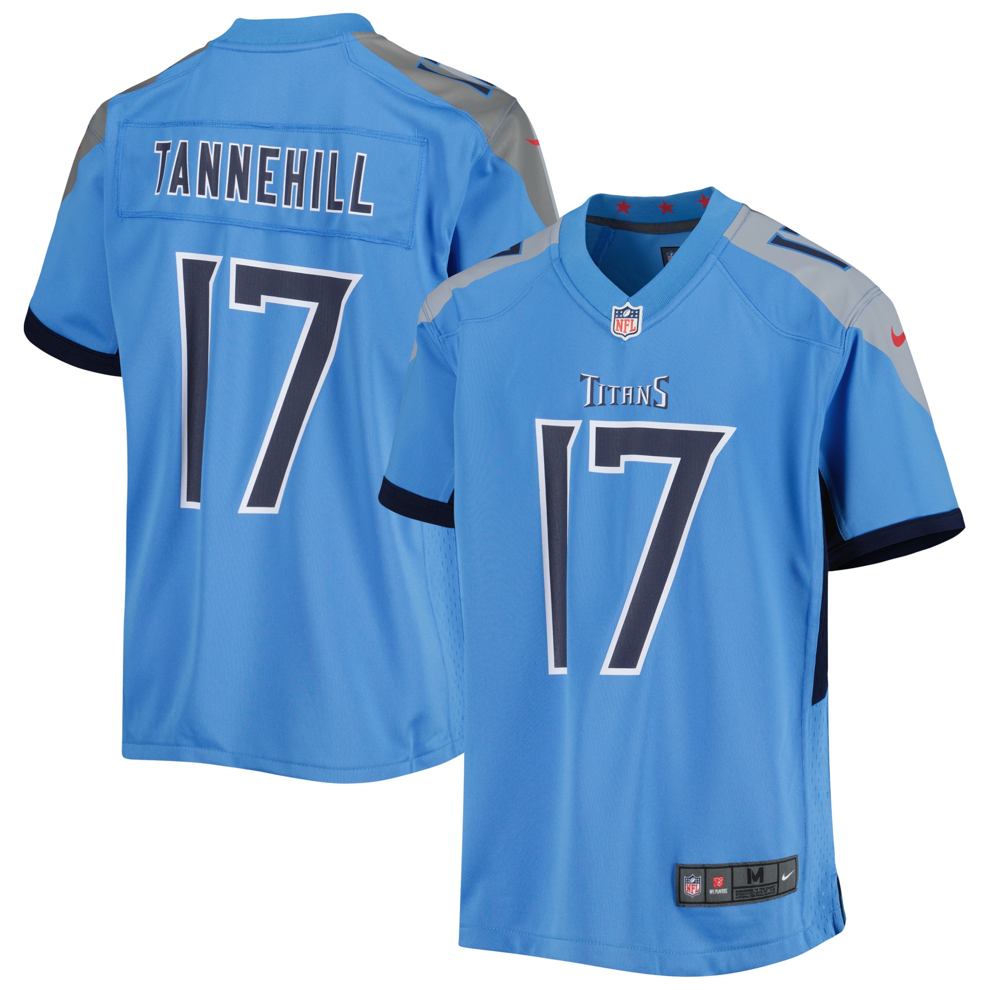 Youth Tennessee Titans Ryan Tannehill Light Blue Game Jersey