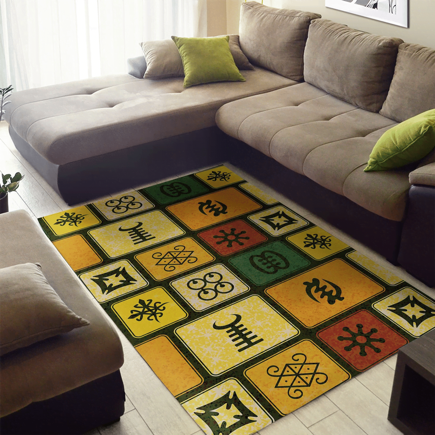 African Adinkra CLM1110007M Rug