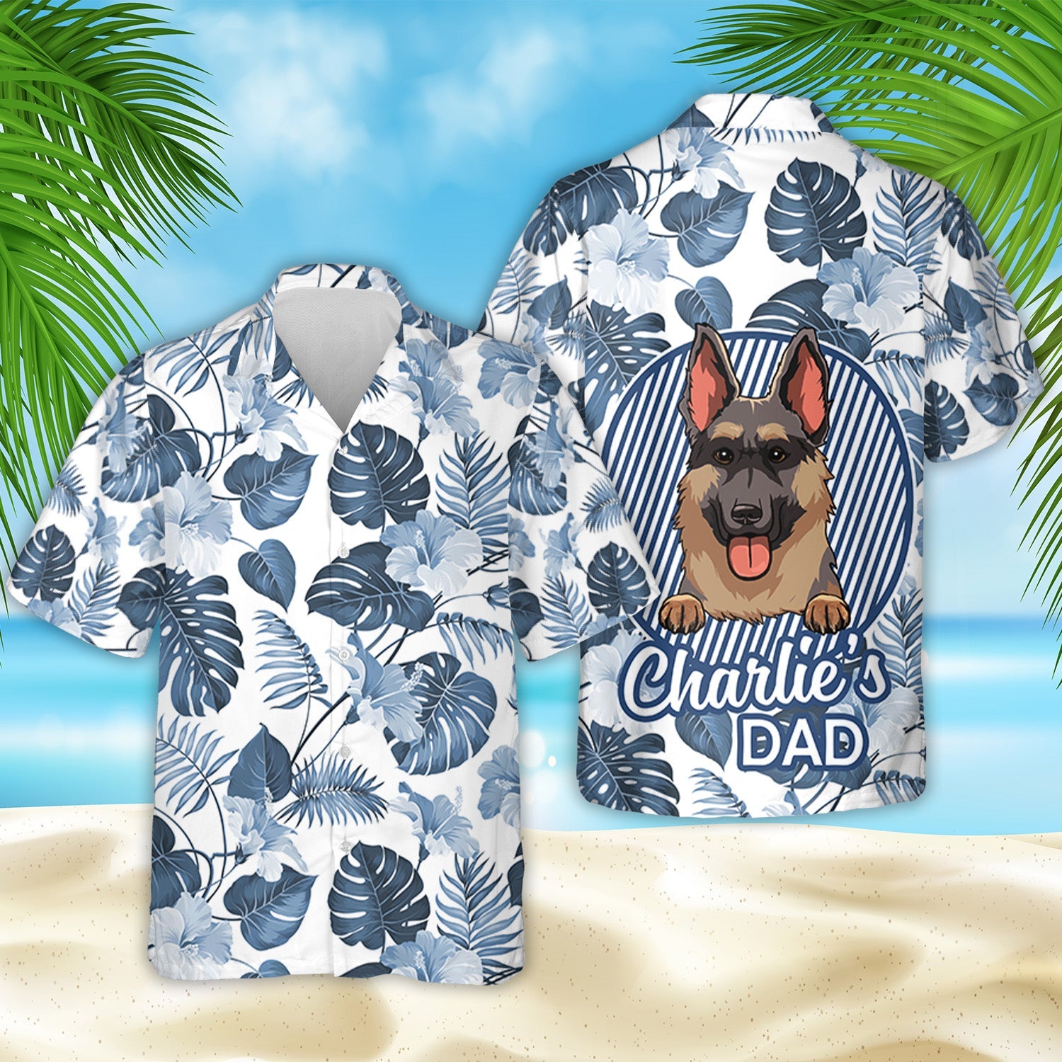 Dog Dad Hawaii Personalized Custom Hawaii Summer Gift For Lovers Ha101861