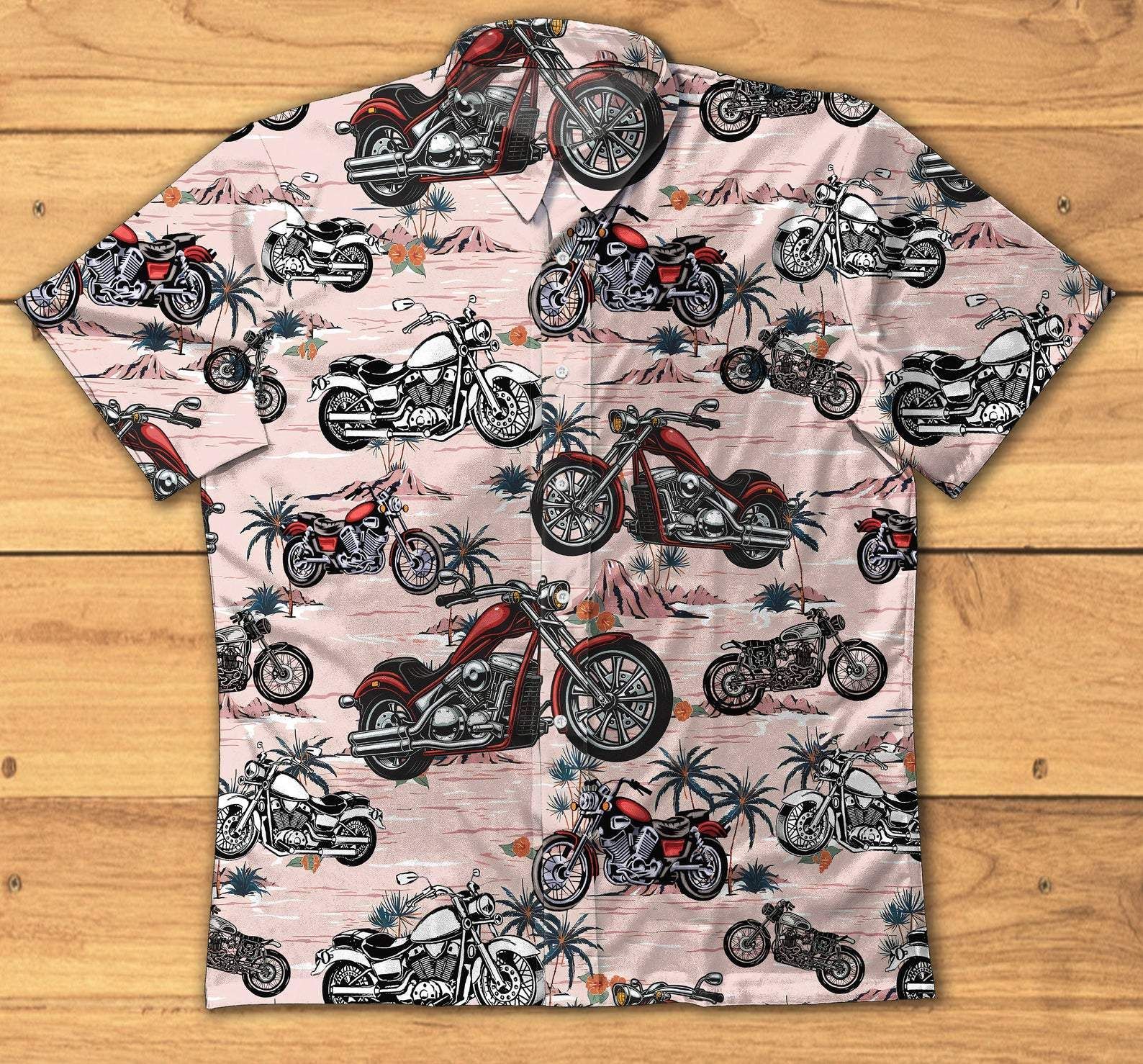 Check out this awesome Vintage American Motorcycle Hawaiian Aloha Shirts DH