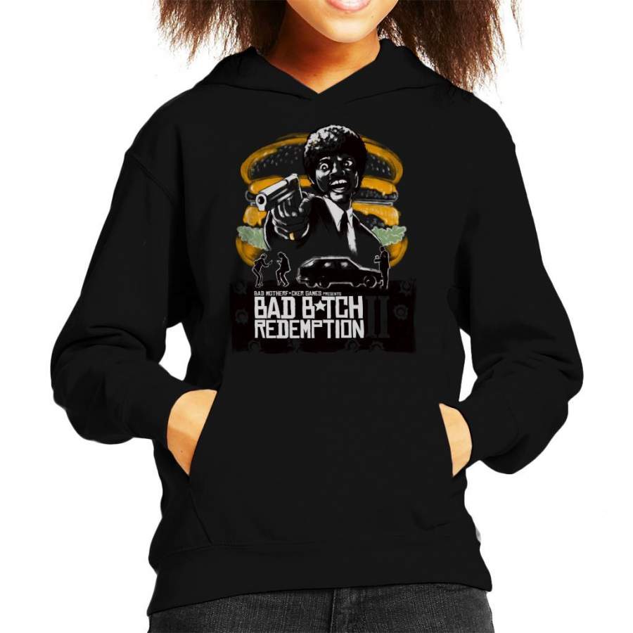 Bad Bitch Redemption II Pulp Fiction Kid’s Hooded Sweatshirt