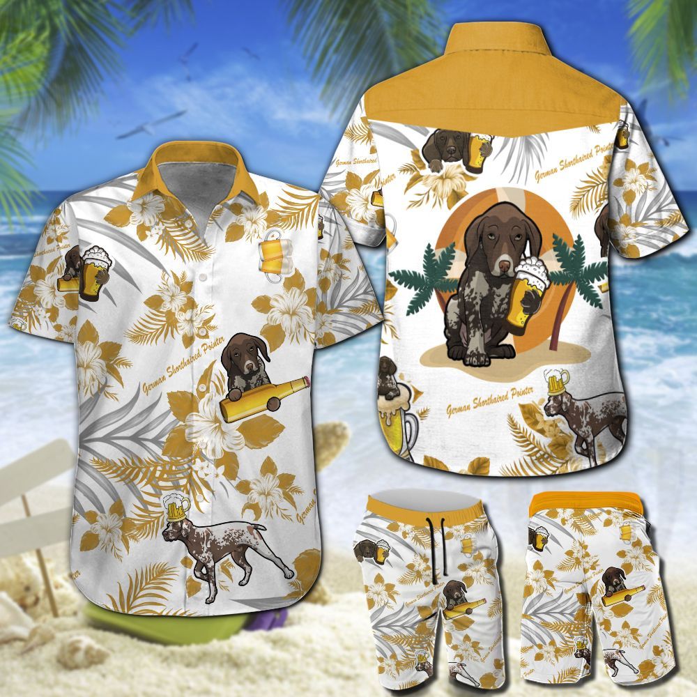 German Shorthaired Pointer Beer Hawaii Shirt 202 Ha30504