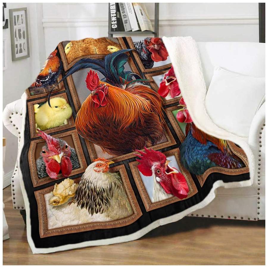 Cute Chickens Blanket Gift For Chicken Lovers