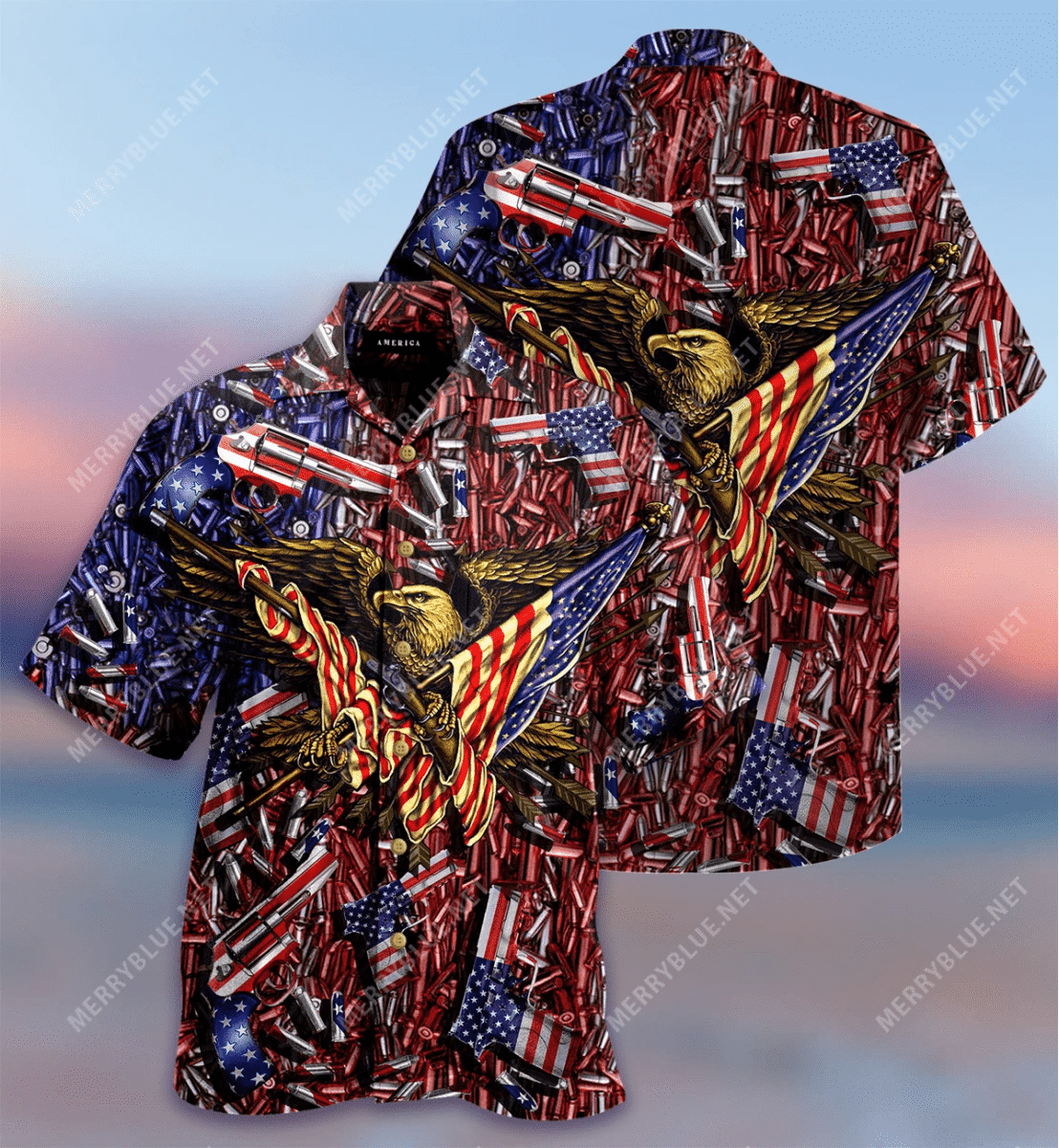 Eagle American Flag These Colors Dont Run They Reload Hawaii Aloha Shirts V Ha87730