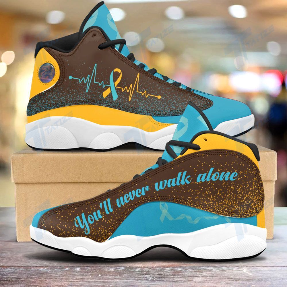 Down Syndrome you’ll never walk alone 13 Sneakers XIII Shoes