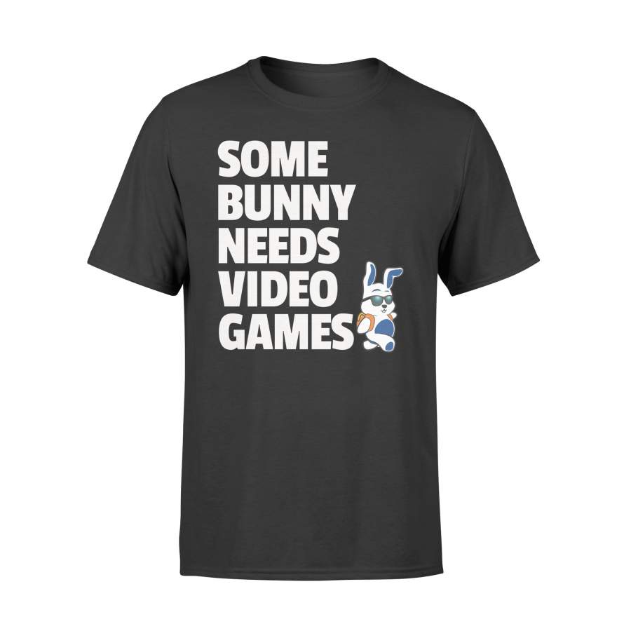 Easter  Boys Girls Kids Some Bunny Needs Video Games T Shirt