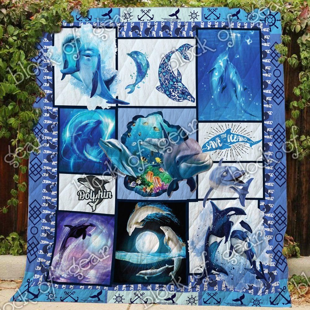 Dolphins and killer whales Quilt Blanket