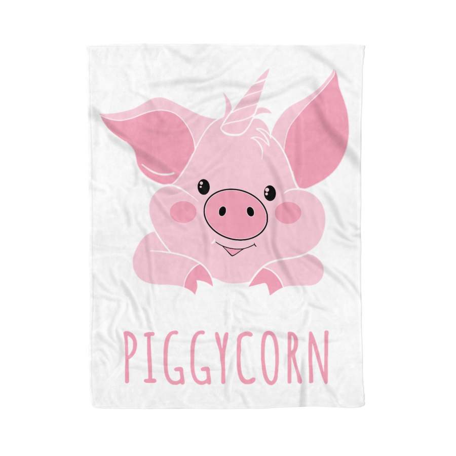 Piggycorn Pig Unicorn Pig Farm Animal  Gift – Fleece Blanket