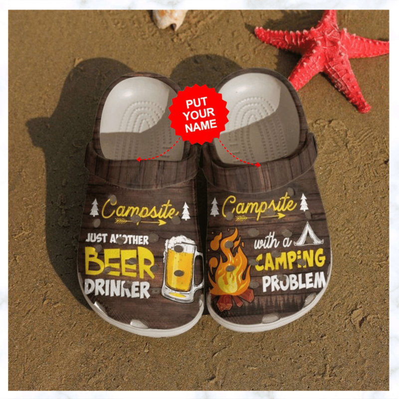 Camping Beer And Campfire clog Shoes Best Gifts For Camper Camping