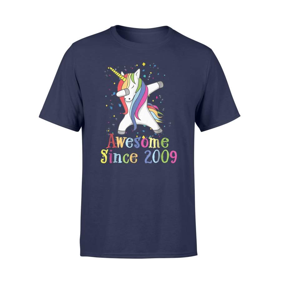 Dabbing Unicorn Awesome Since 2009 Birthday Cute T Shirt