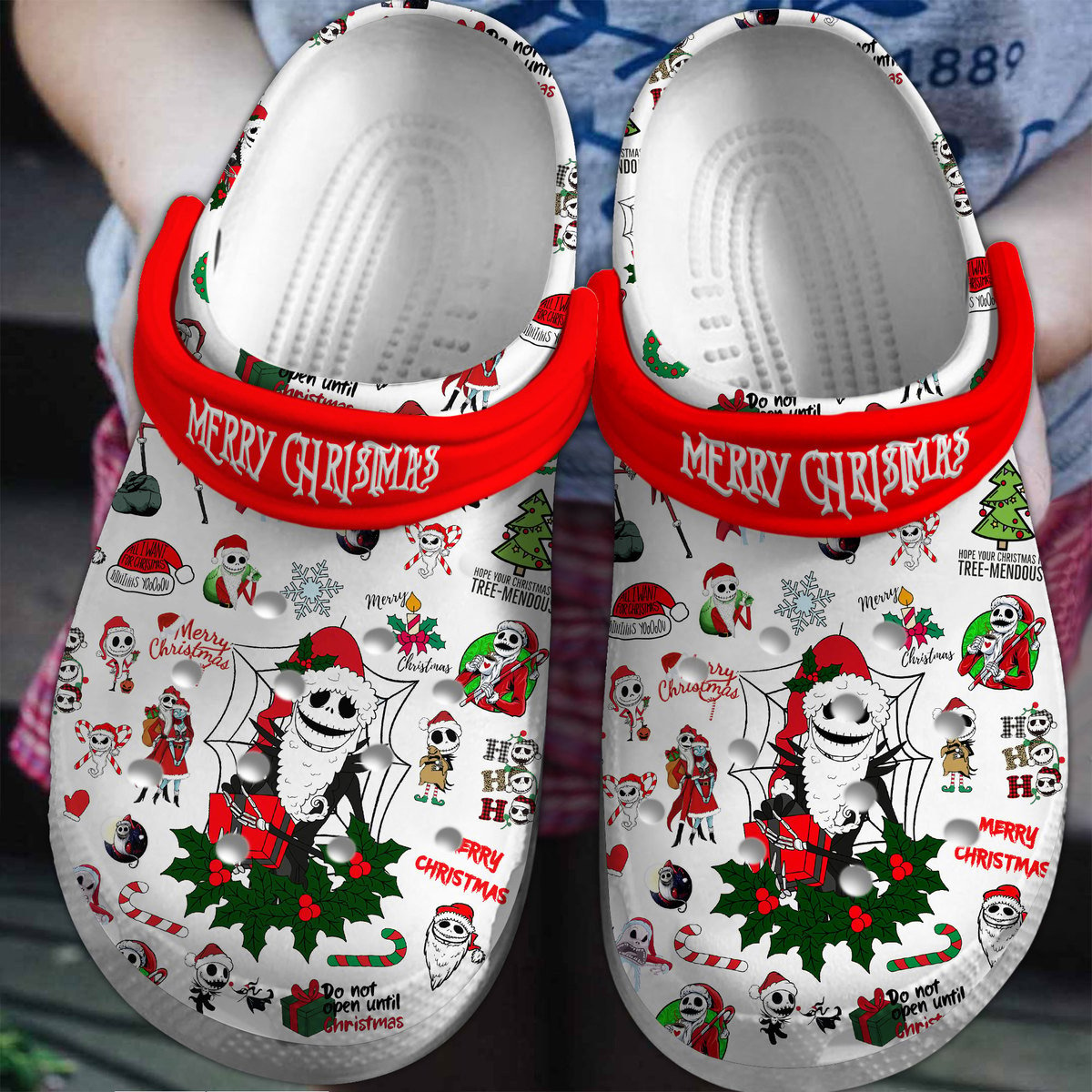 The Nightmare Before Christmas Movie Crocs Crocband Clogs Shoes Comfortable For Men Women and Kids 4