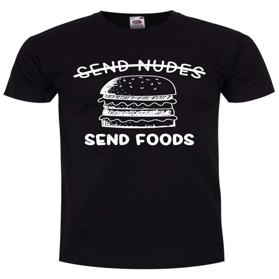 Send Foods Men’S Black Short Sleeve T-Shirt