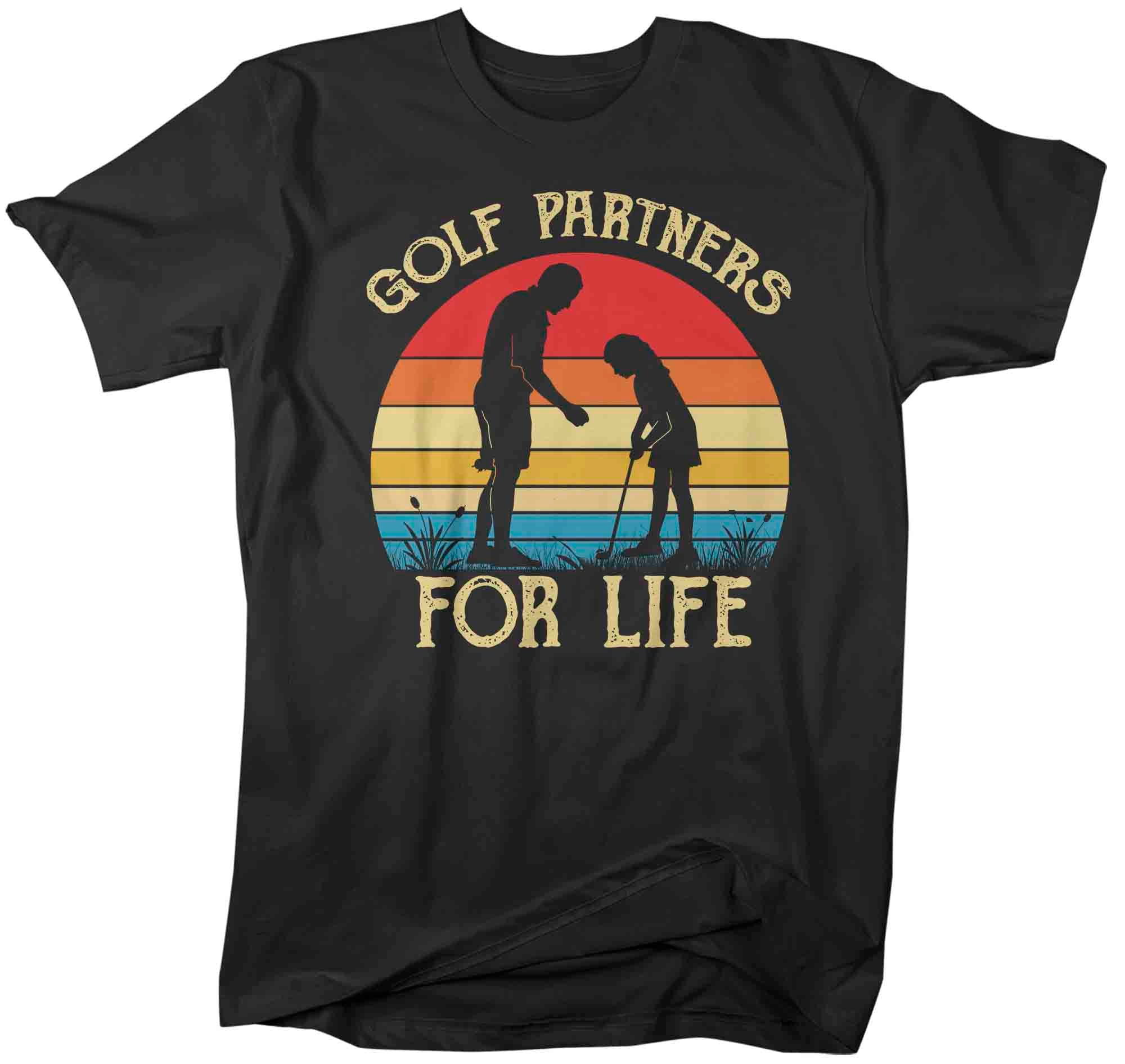 Men’S Golfing T Shirts Matching Father Daughter Golf Partners For Life Shirts Father’S Day Gift Idea Vintage Best Friends Shirt Man Unisex