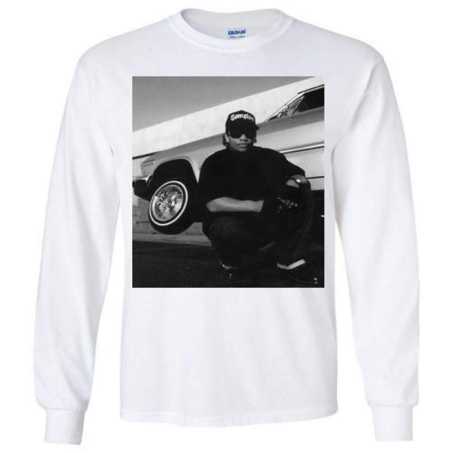 Eazy-E NWA Ruthless Records Eazy E Gangster Rap Hip Hop ,v5b, Gildan Long Sleeve T-Shirt