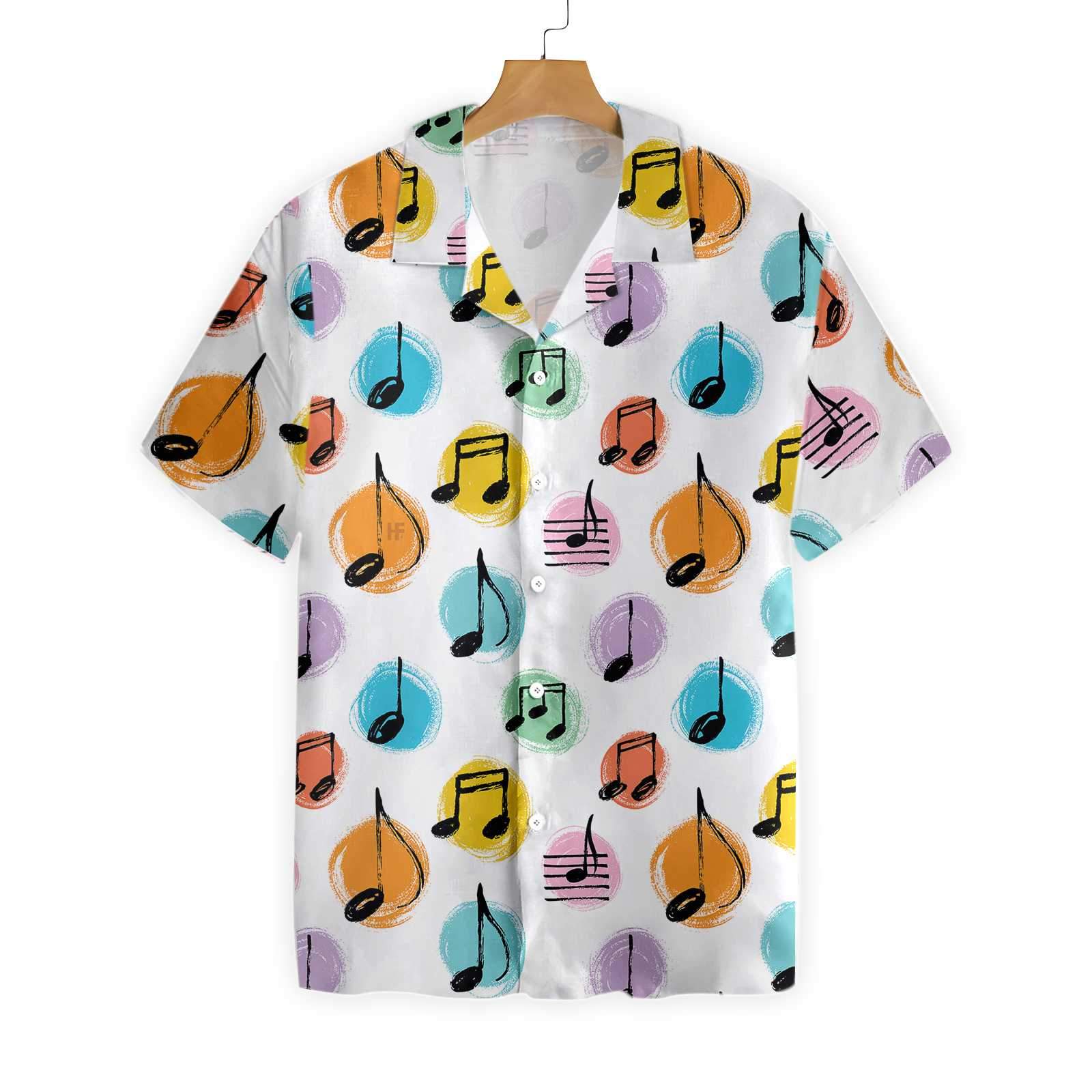 Music Note Seamless Pattern Hawaii Shirt Ha6413