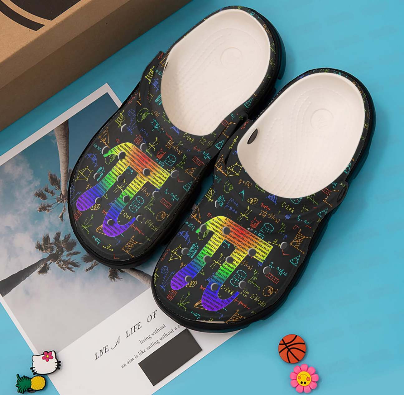 Science Personalized Clog, Custom Name, Text, Color, Number Fashion Style For Women, Men, Kid, Print 3D Pi