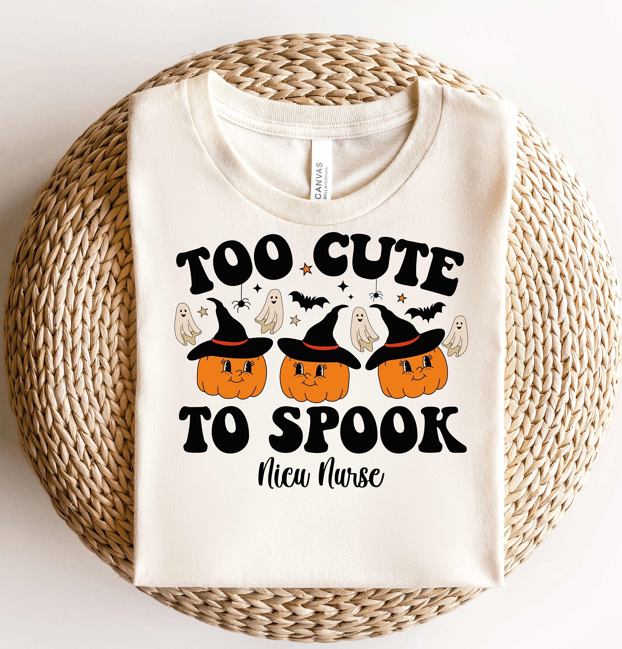 Nicu Nurse Halloween Shirt, Neonatal Intensive Care Unit Nurse,Neonatal Icu Fall Nurse,Nurse Pumpkin T-Shirt,Halloween Hospital Party Shirt Trendy Fashion
