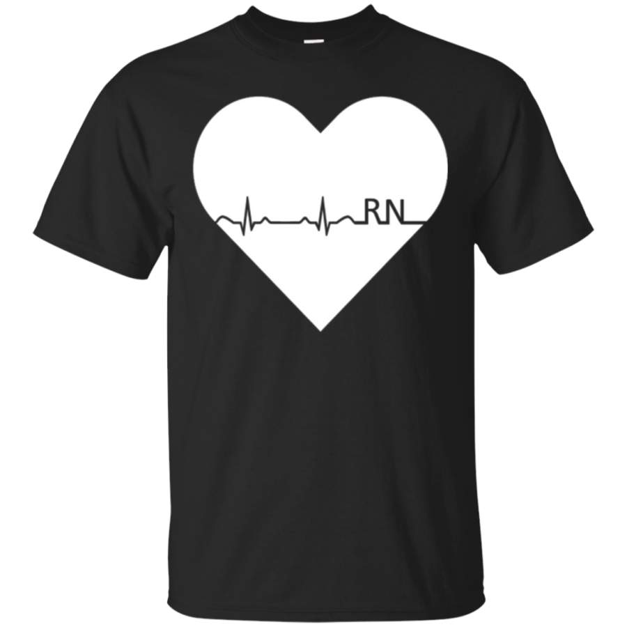 Proud Nurse RN Registered Nurse Heartbeat T-Shirt