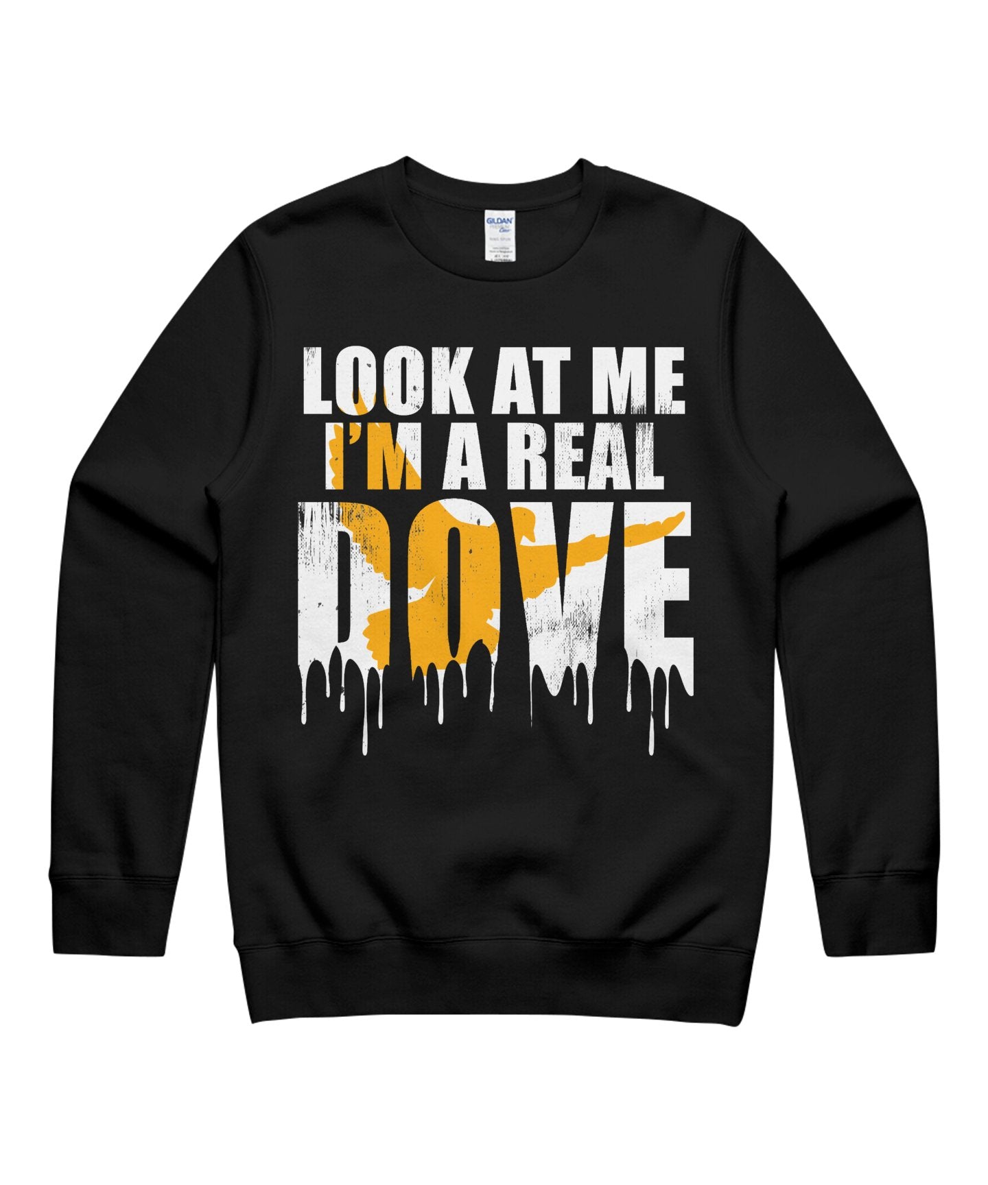 I’M A Real Dove Look At Me Funny Halloween Costumes Matching Cosplay October 31St Day Of Dead 13Th Friday Unisex Crewneck Sweatshirt