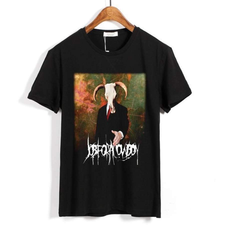 Men’s Fashion T-shirt Job For A Cowboy Doom Punk Rock Short Sleeve Shirts Casual Summer Dress Printed Tops T-Shirt