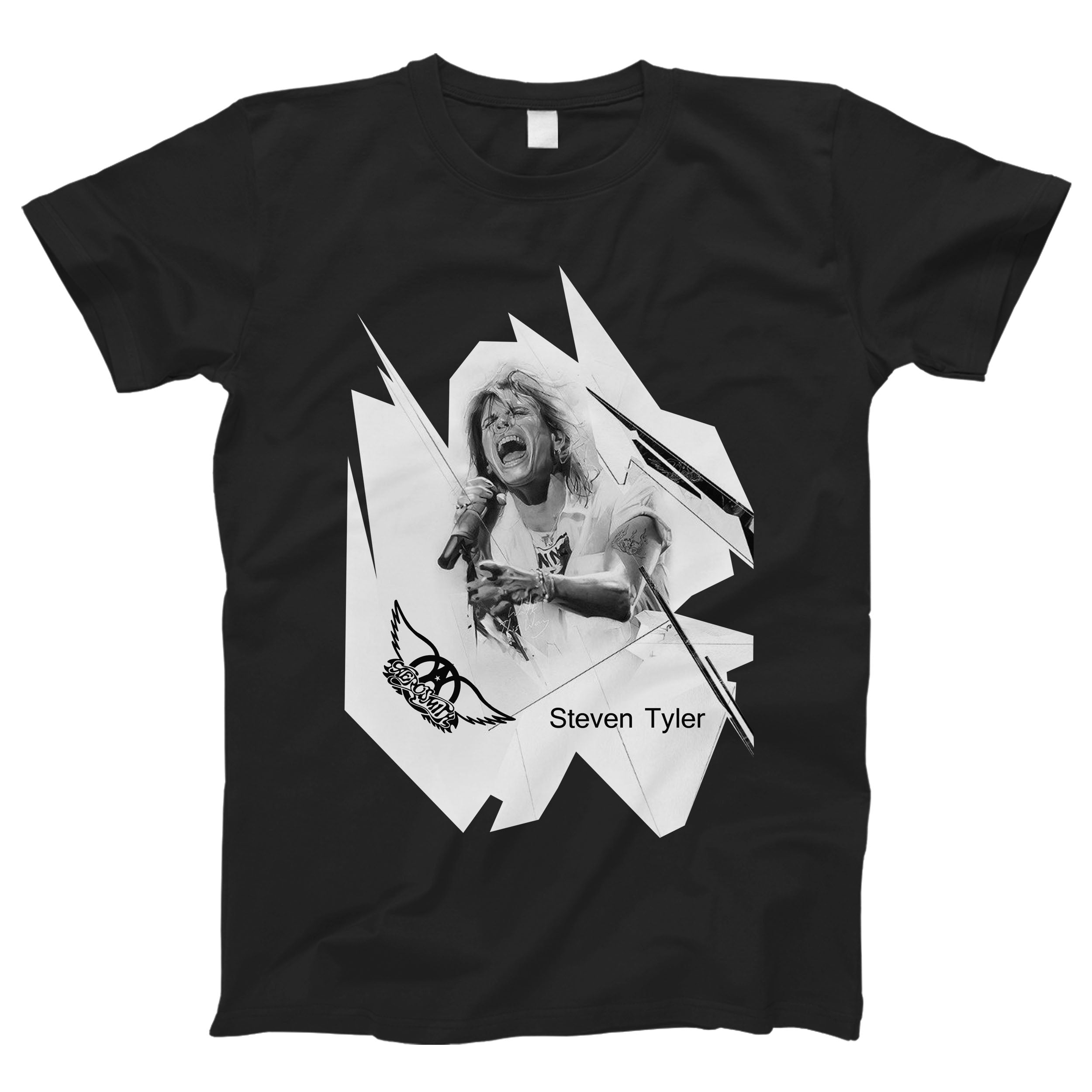 Aerosmith Steven Tyler Fan Art Man’s Tee T-Shirt