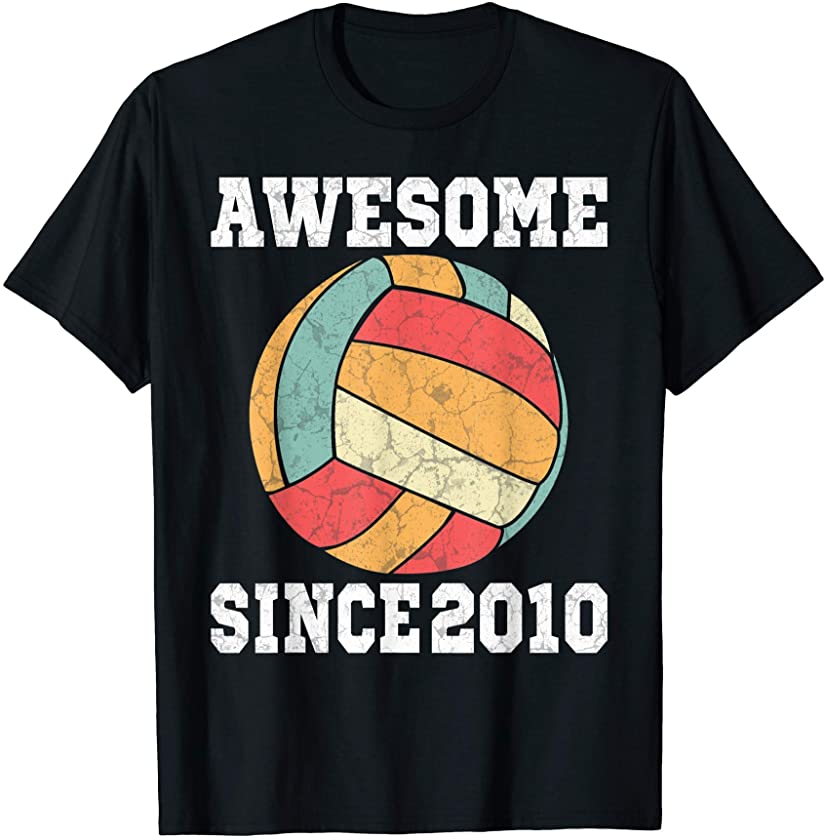 11th Birthday Volleyball Lover Gift 11 Years Old Vintage T-Shirt