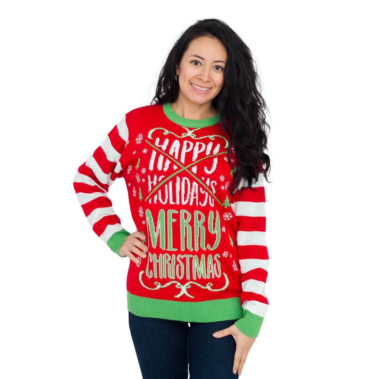 Women’S Happy Holidays Merry Ugly Christmas Sweater