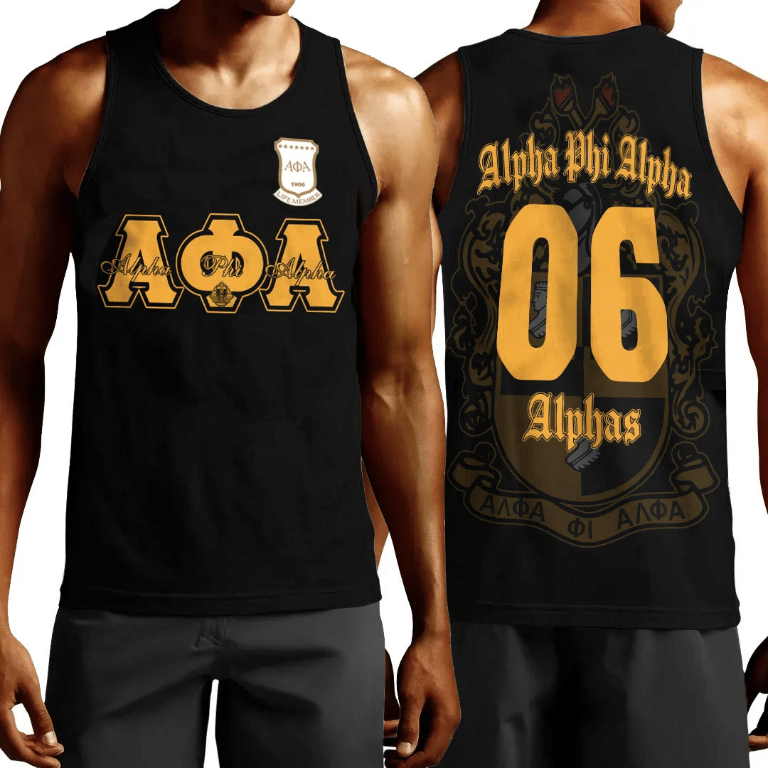 Wonderprint Tank Top Alpha Phi Alpha Life Member Tank Top