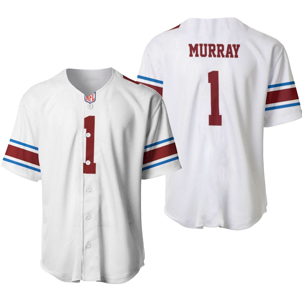 Arizona Cardinals Kyler Murray #1 Great Player NFL Legacy Vintage White 3D Designed Allover Gift For Arizona Fans Baseball Jersey