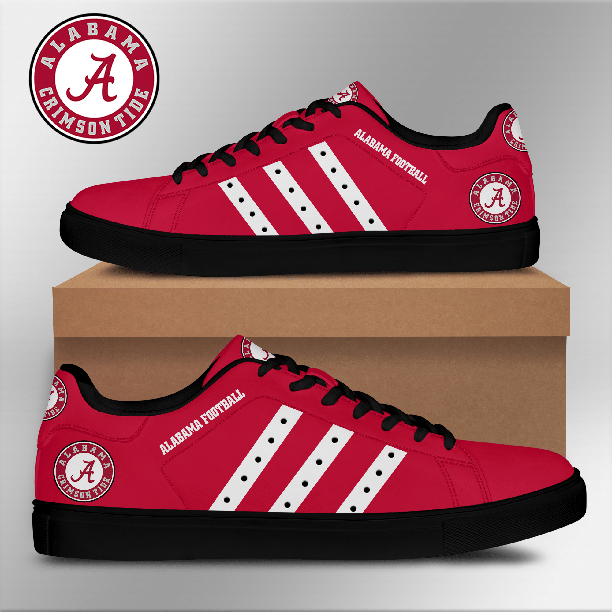 Alabama Crimson Tide Low Top Shoes V7