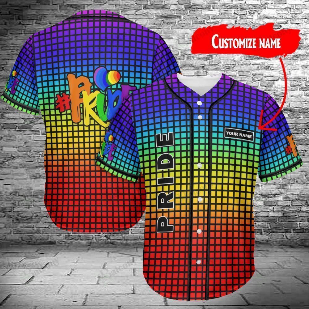 Baseball Tee Lgbt – Pride Personalized Name Baseball Jersey