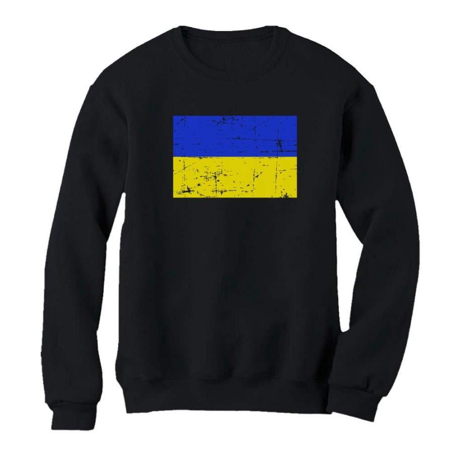 Vintage Ukraine Flag Women Sweatshirt