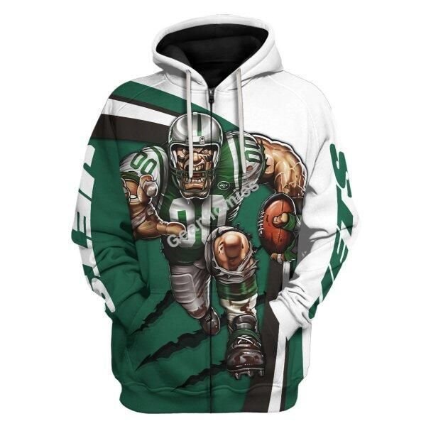 Gearhomies Personalized Unisex Tracksuit Hoodies New York Jets Football Team 3D Apparel