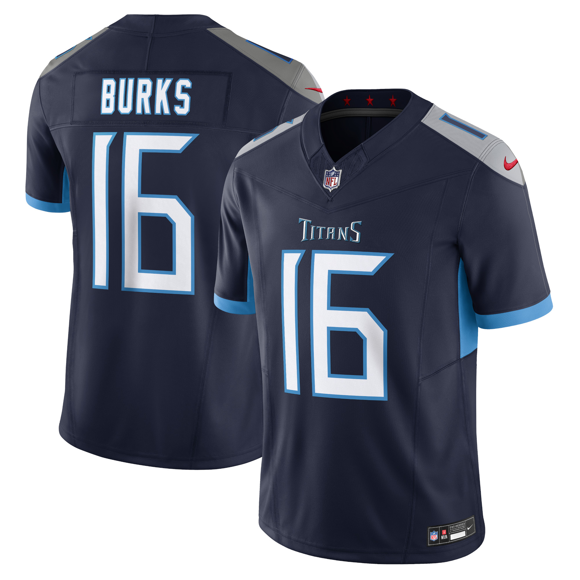 Treylon Burks Tennessee Titans Vapor F.U.S.E. Limited Jersey – Navy