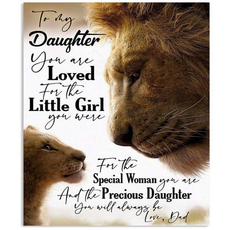 DAD TO MY DAUGHTER YOU ARE LOVED FOR THE LITTLE GIRL Vertical Poster