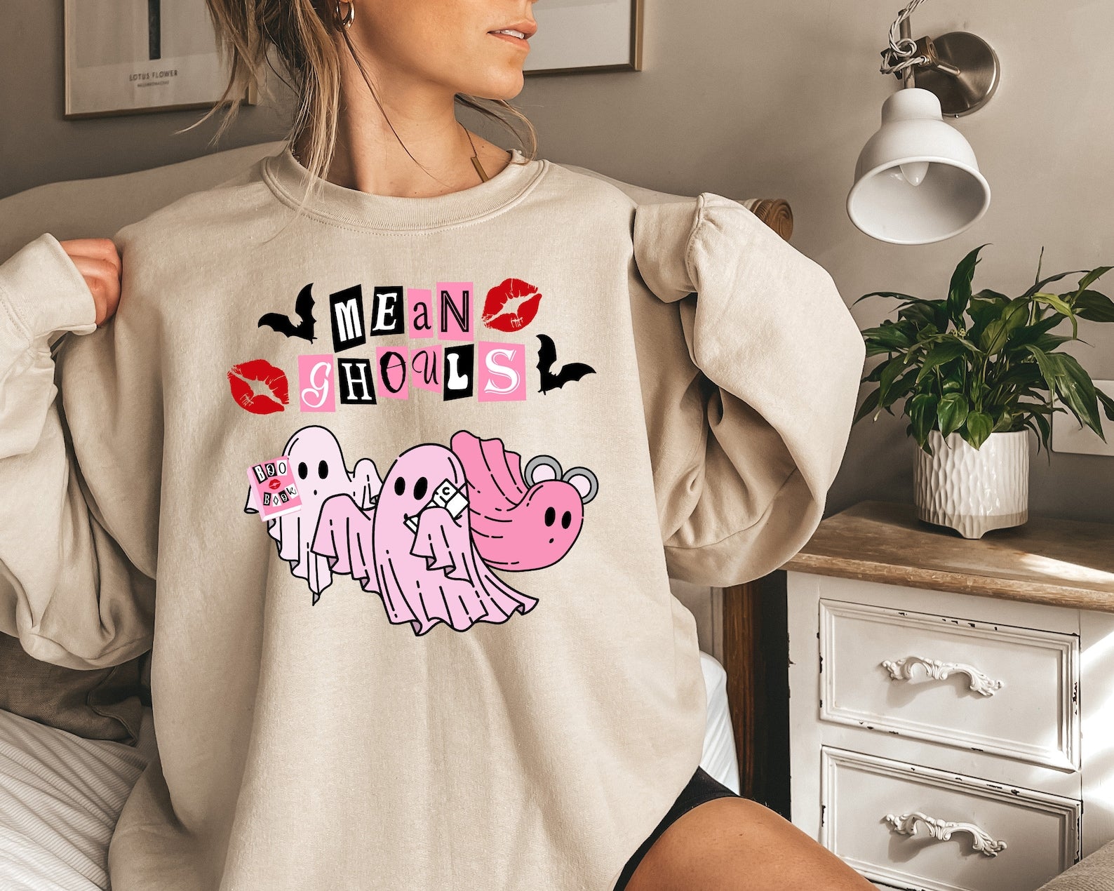 Halloween Mean Girls 2D Crewneck Sweatshirt All Over Print Sweatshirt For Women Sweatshirt For Men