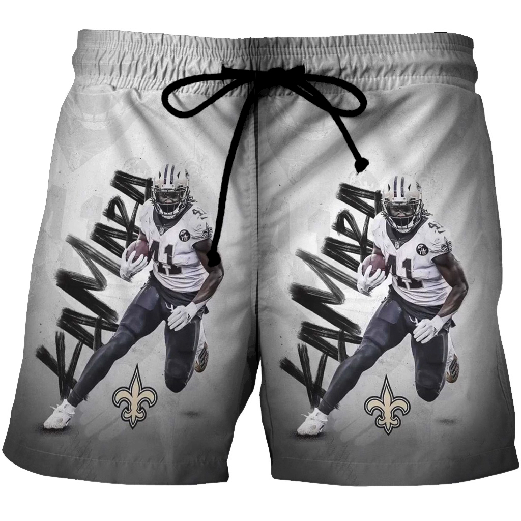 New Orleans Saints Alvin Kamara5 3D All Over Print Summer Beach Hawaiian Short