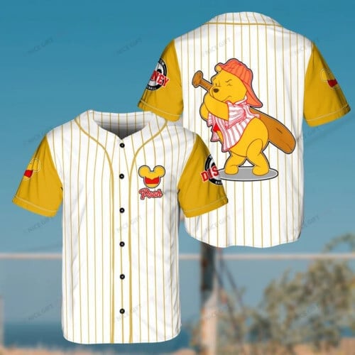 Winnie The Pooh Baseball Jersey Bbj-E4Q1