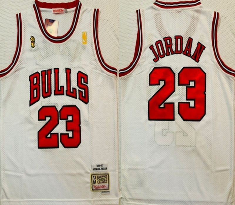 Chicago Bulls Michael Jordan #23 NBA 2020 New Arrival White Jersey