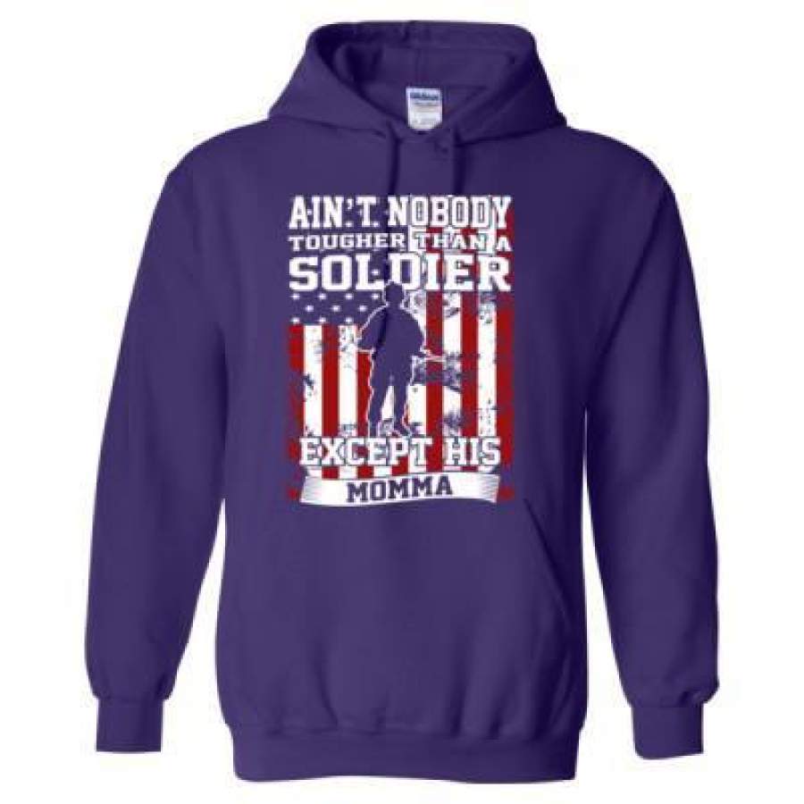 AGR Aint Nobody Tougher Than A Soldier Except His Momma – Heavy Blend™ Hooded Sweatshirt