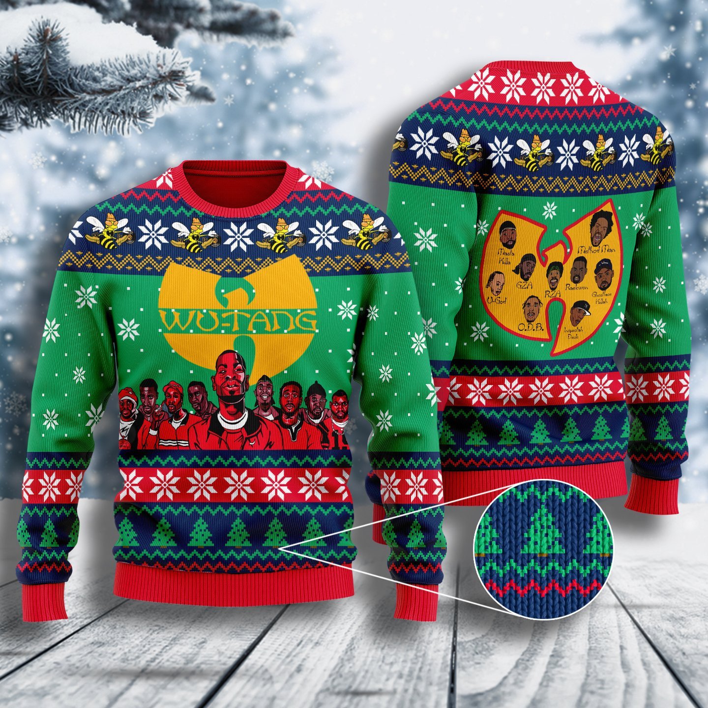 Wu Tang Clan All Over Printed Ugly Christmas Sweater