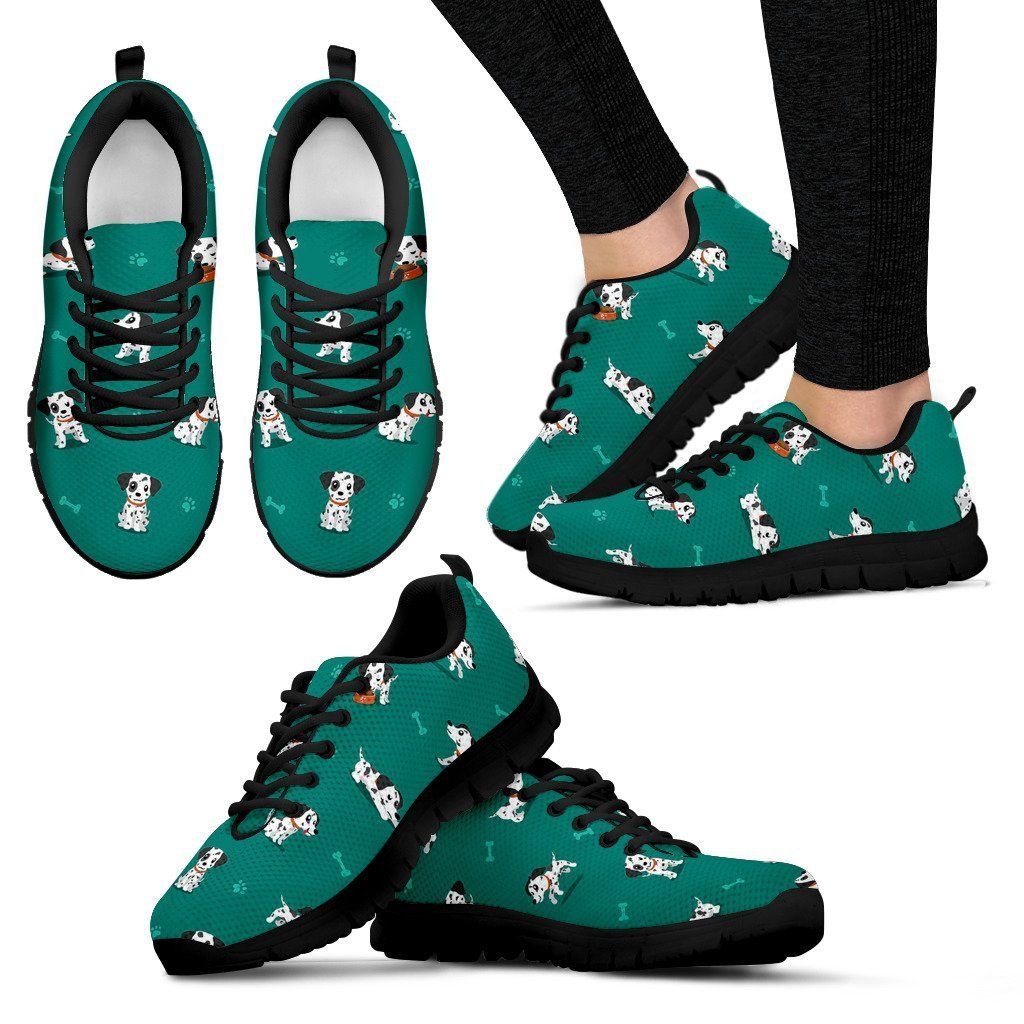 Dog Dalmatian Puppy Pattern Print Sneakers Shoes