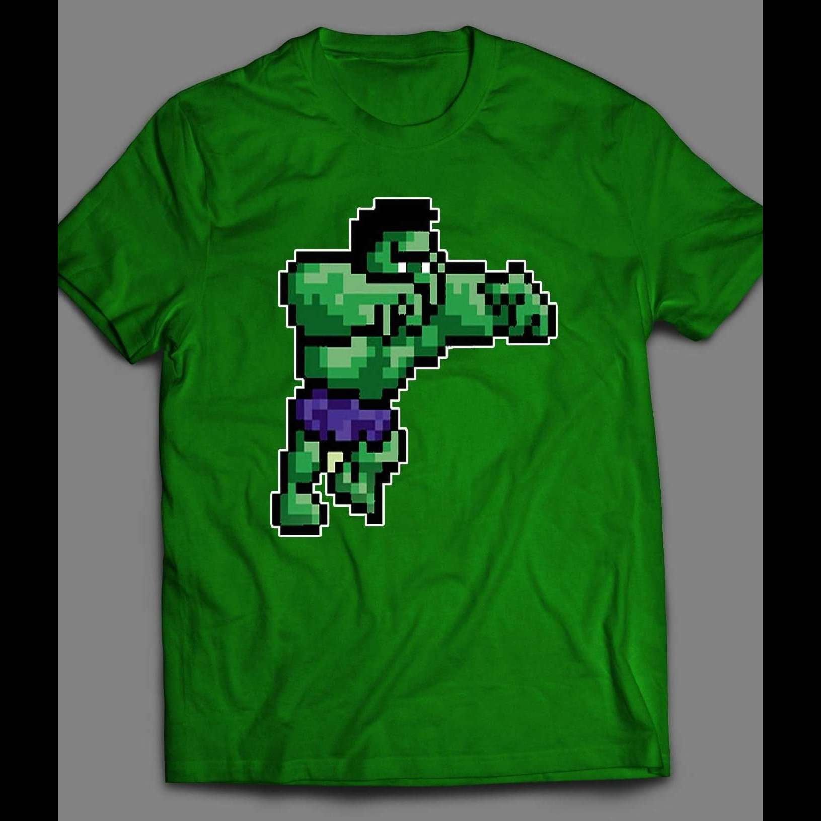 VINTAGE VIDEO GAME 8-BIT HULK SHIRT