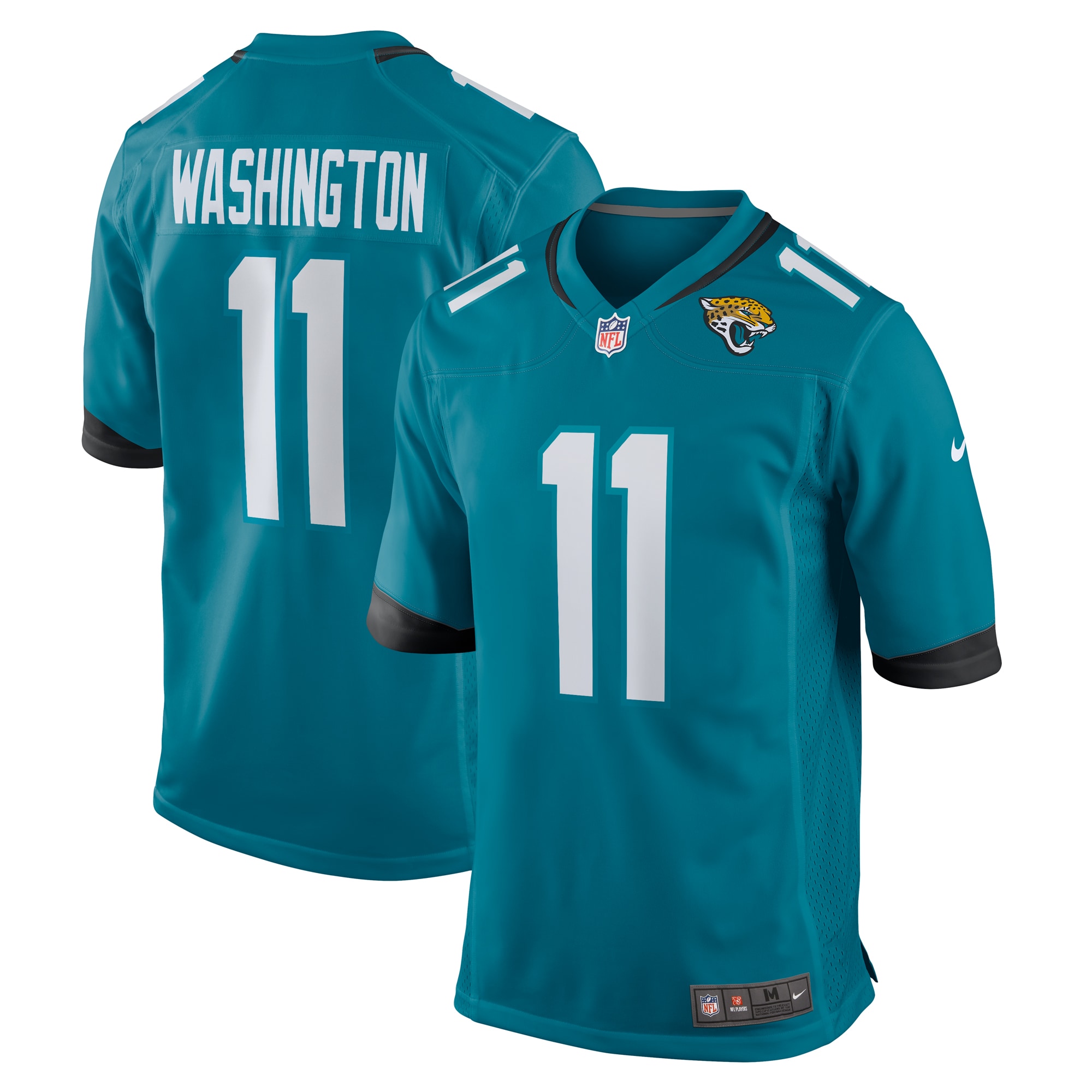 Parker Washington Jacksonville Jaguars Team Game Jersey – Teal